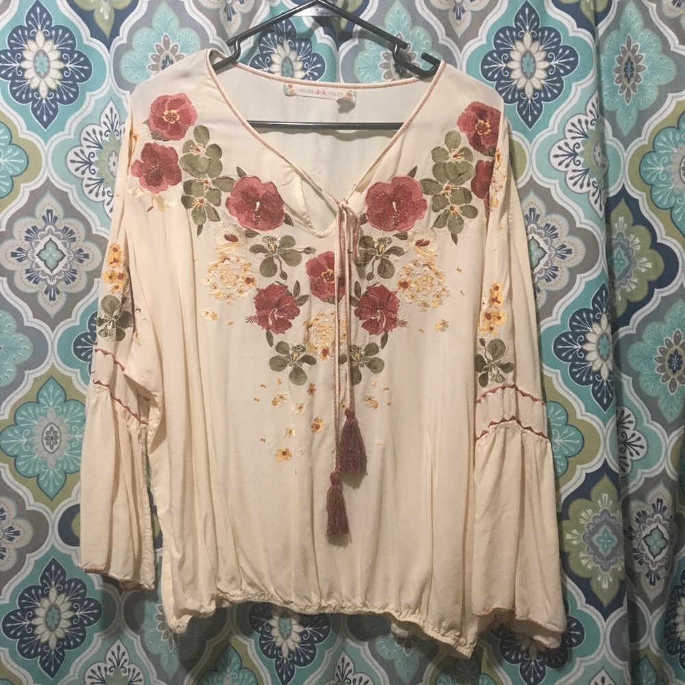 Chelsea & Violet Embroidered Blouse